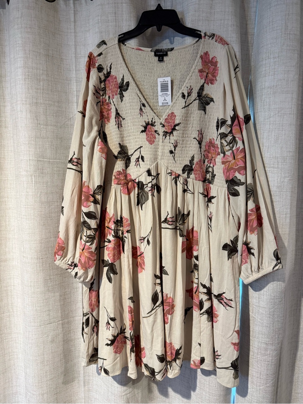 Torrid V-neck Smocked Mini Dress 3x